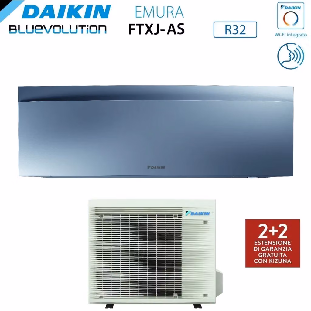 Condizionatore Daikin Emura Silver III 15000 BTU FTXJ42AS con Wi-Fi Integrato Argento – 2
