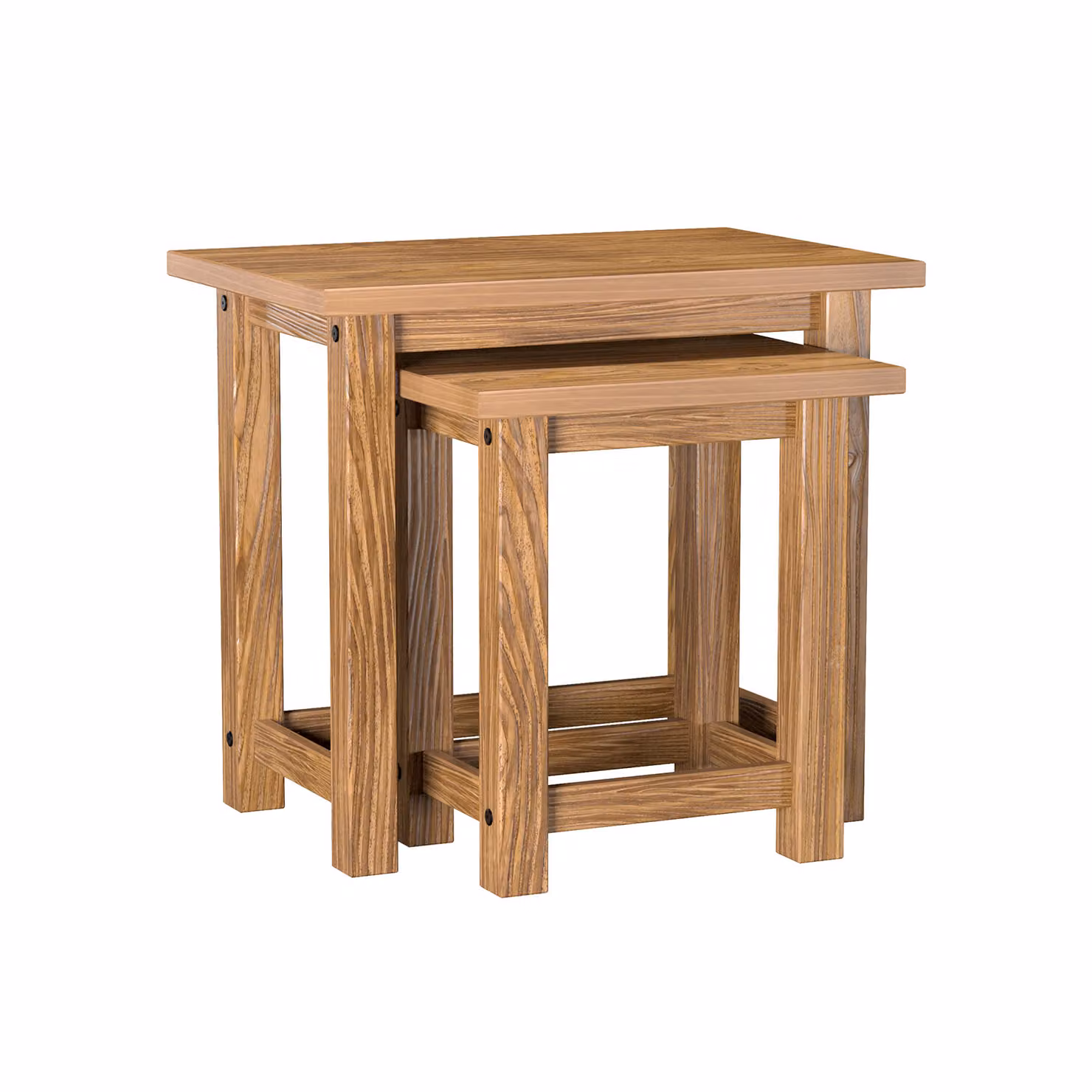 Set di 2 tavoli EL DORADO rovere antico
