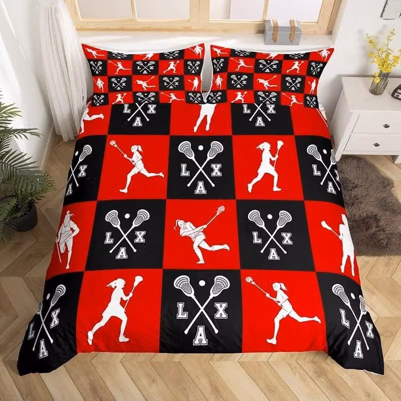 Set di biancheria da letto con palla da lacrosse per bambini