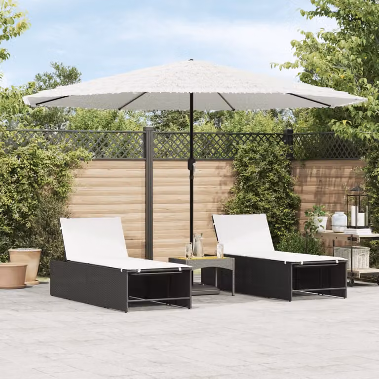Ombrellone da giardino vidaXL con palo centrale in acciaio e copertura in poliestere bianco L: 388 cm, P: 388 cm, H: 248 cm