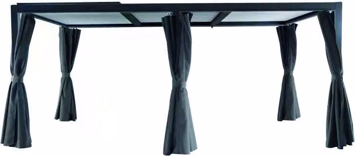 Creador Kiosko XL Gazebo in alluminio grigio opaco 300x540x230 cm