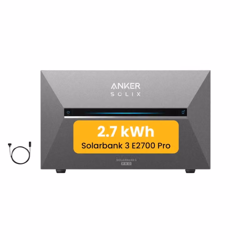 Accumulo per centrale elettrica da balcone Powerness® Accumulo Anker SOLIX Solarbank 3 E2700 Pro 2688Wh per centrale elettrica da balcone (IVA 0%)