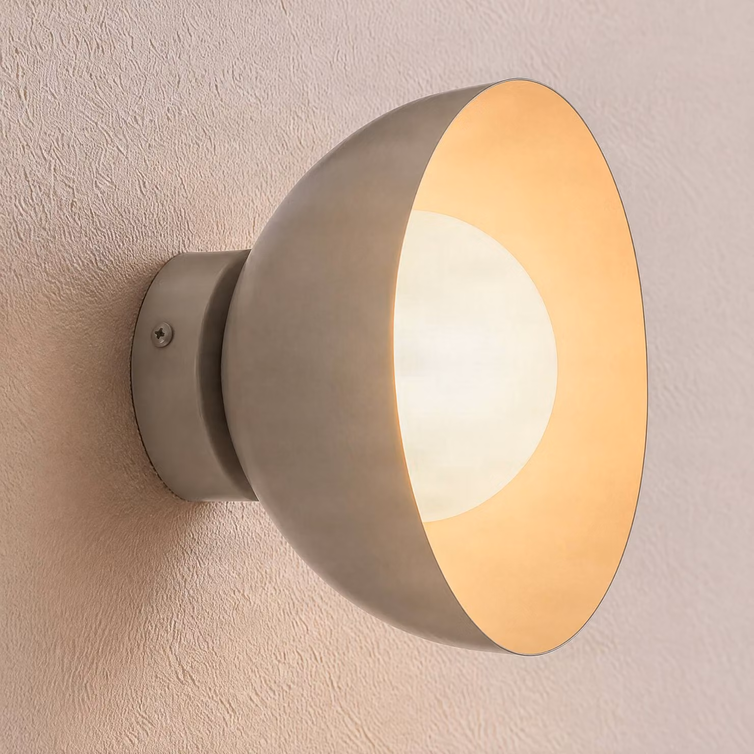 Applique da parete Bibi K1 EMIBIG LIGHTING, dimmerabile, Alluminio / Grigio / Zincato, Soggiorno / Sala da pranzo, Vetro, Moderno, Applique