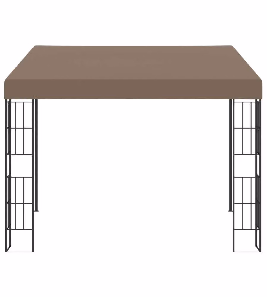 Gazebo a Parete 3x3 m Talpa in Tessuto