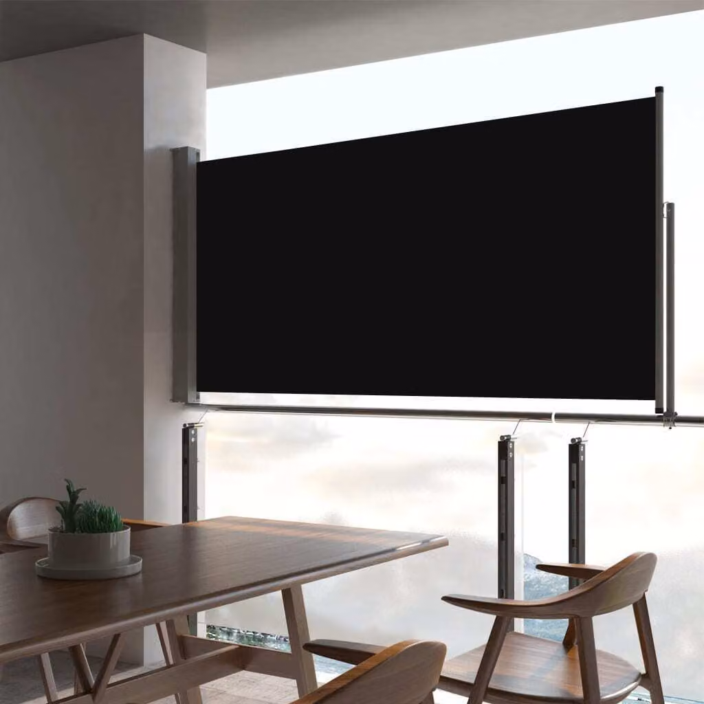 Maison Exclusive - Tenda da sole laterale estensibile, 80x300 cm, colore nero