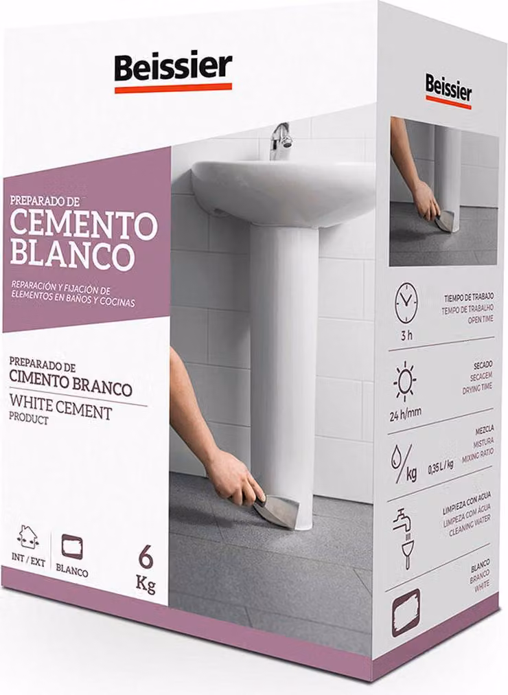 Cemento Beissier bianco 6kg 70163-001