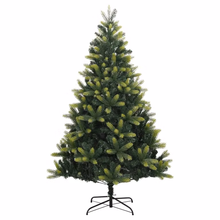 Albero di Natale Artificiale Incernierato con Base 180 cm