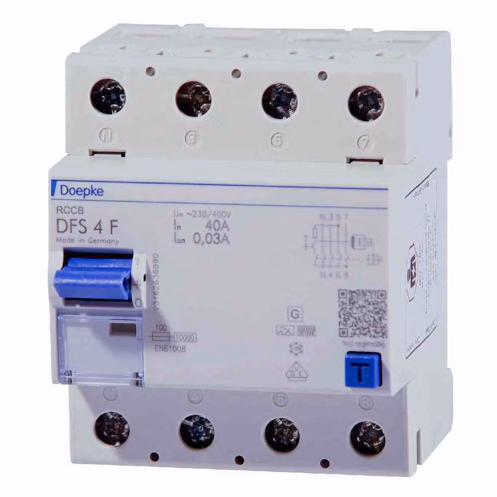 DOEPKE&CO. Interruttore differenziale F 4 poli 440 V 40 A 0,3 A 4 moduli REG