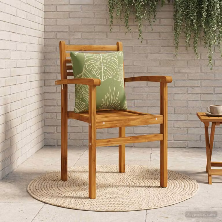 Cuscino per schiena vidaXL PUTTEN verde in 100% poliestere con rivestimento rimovibile e lavabile in lavatrice
