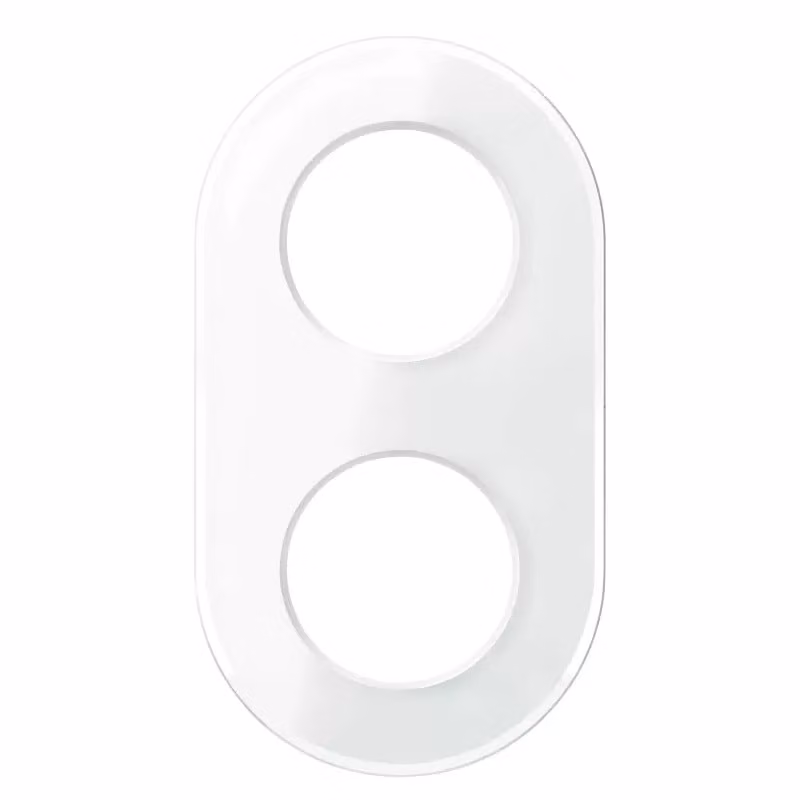 Telaio in vetro bianco, doppio - Telaio a 2 ingressi bianco WDE011407