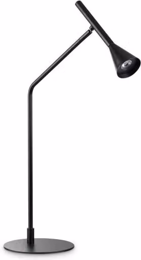 Lampada da tavolo LED Diesis Tl Ideal-Lux nera regolabile in metallo