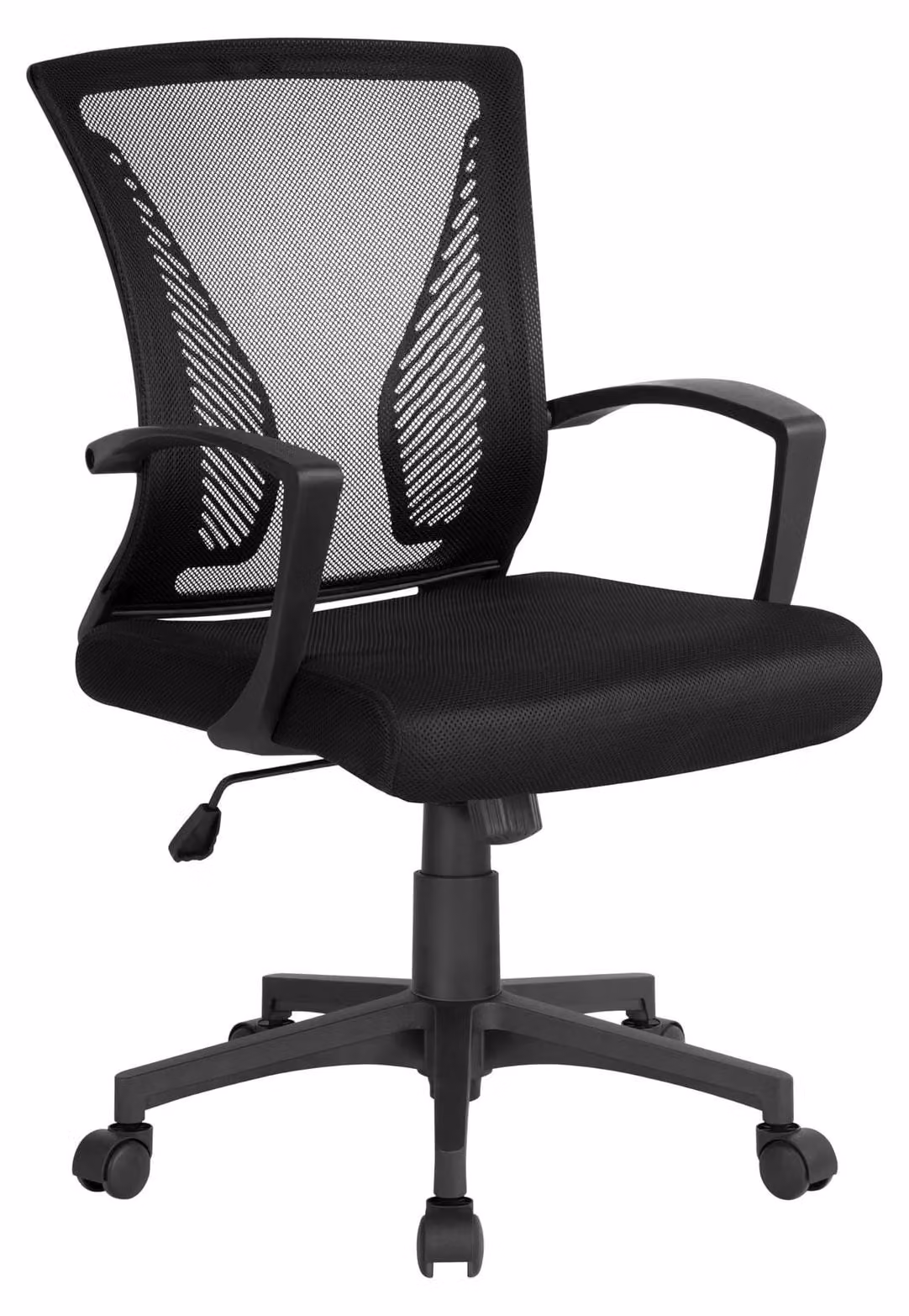 Sedia da ufficio ergonomica - Altezza regolabile - Schienale ad arco - Rete - Nero