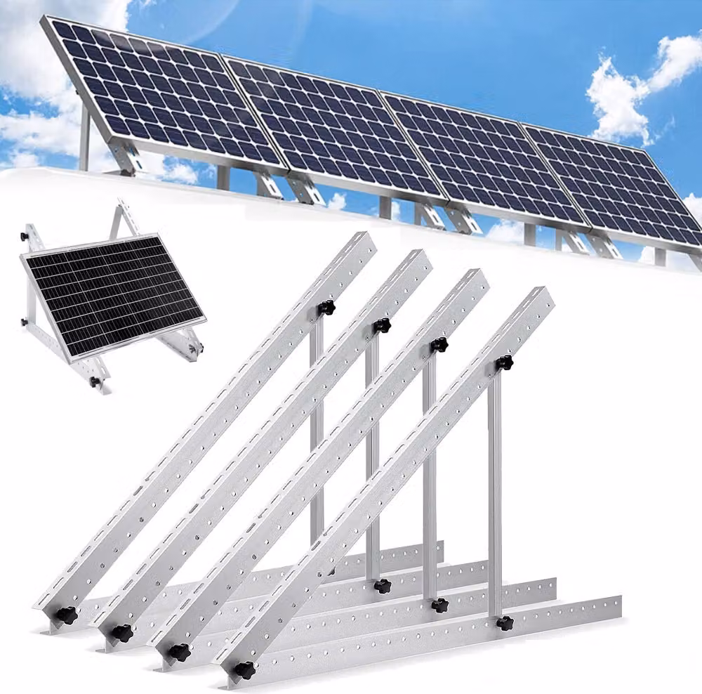 4 pezzi Staffa fino a 118 cm Montaggio del modulo solare Centrale elettrica da balcone in elevazione