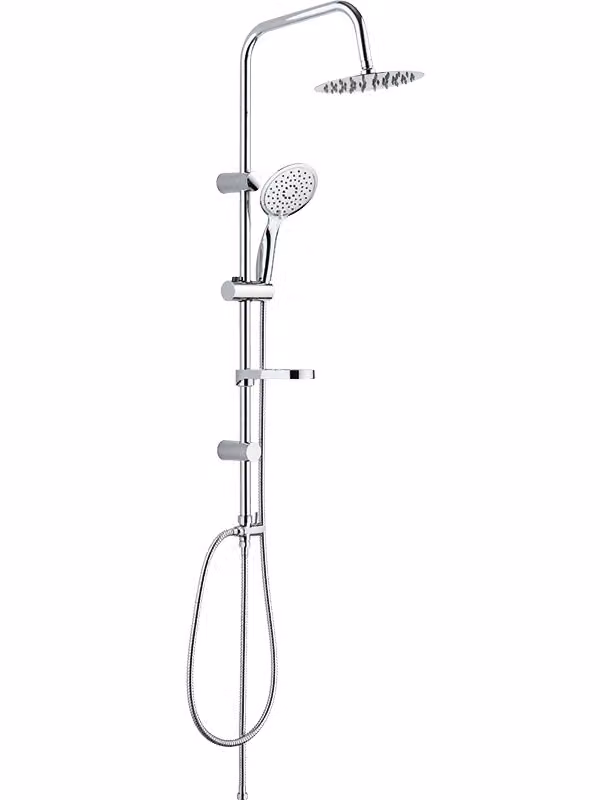 Colonna doccia dal design cromato