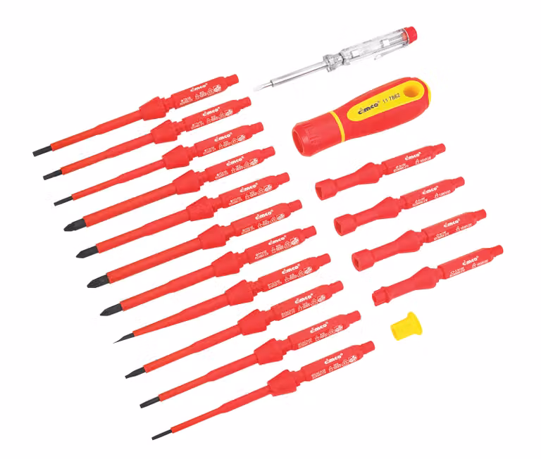Set di lame intercambiabili per cacciaviti Cimco VDE, 18 pezzi, 1 pz.