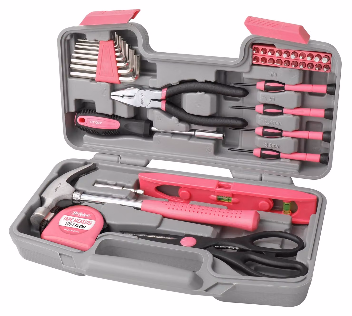 Omgoods - Set di 39 utensili per donne - Kit completo per lavori di bricolage