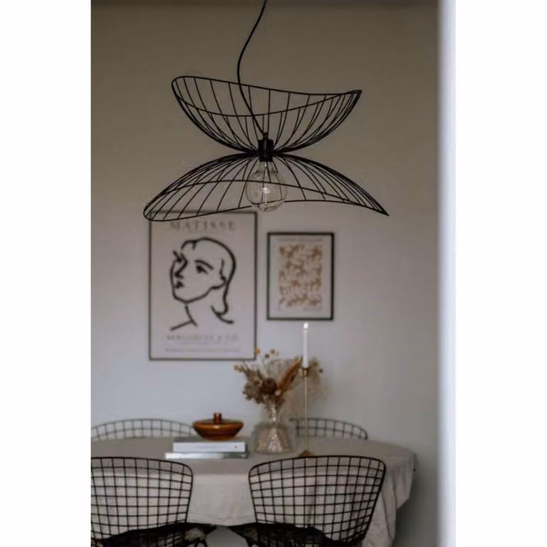 Globen Lighting Lampada a sospensione RAY, dimmerabile, Nero, Soggiorno / Sala da pranzo, Metallo, Moderno, Lampada a sospensione