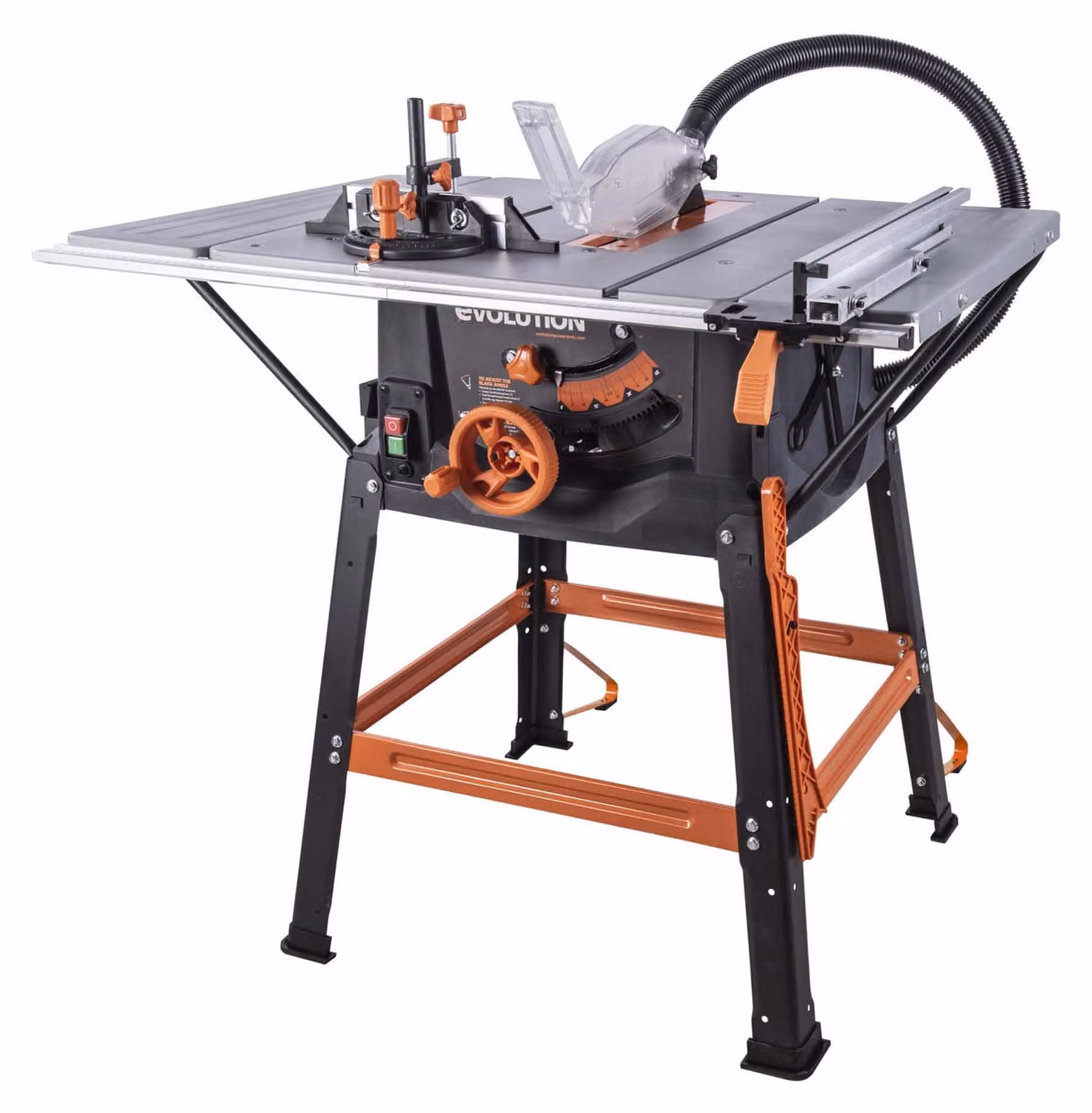 Evolution Power Tools R255MTS, sega circolare da banco, multifunzione per diversi materiali, portatile