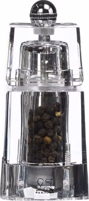 Macchina per macinare peperoncino Gefu in metallo e acrilico trasparente Altezza: 16 cm, Larghezza: 11 cm