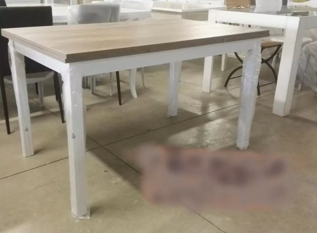 Tavolo da pranzo rettangolare allungabile in rovere color marrone Mobili 2G L: 130 cm, P: 80 cm, H: 78 cm – 2