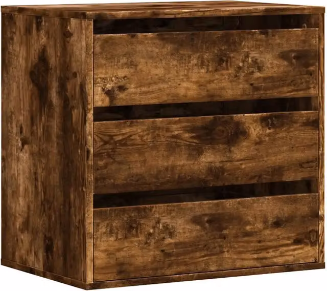 Cassettiera Angolare in Legno Multistrato Rovere Fumo L: 60 cm, P: 41 cm, H: 58 cm – 1