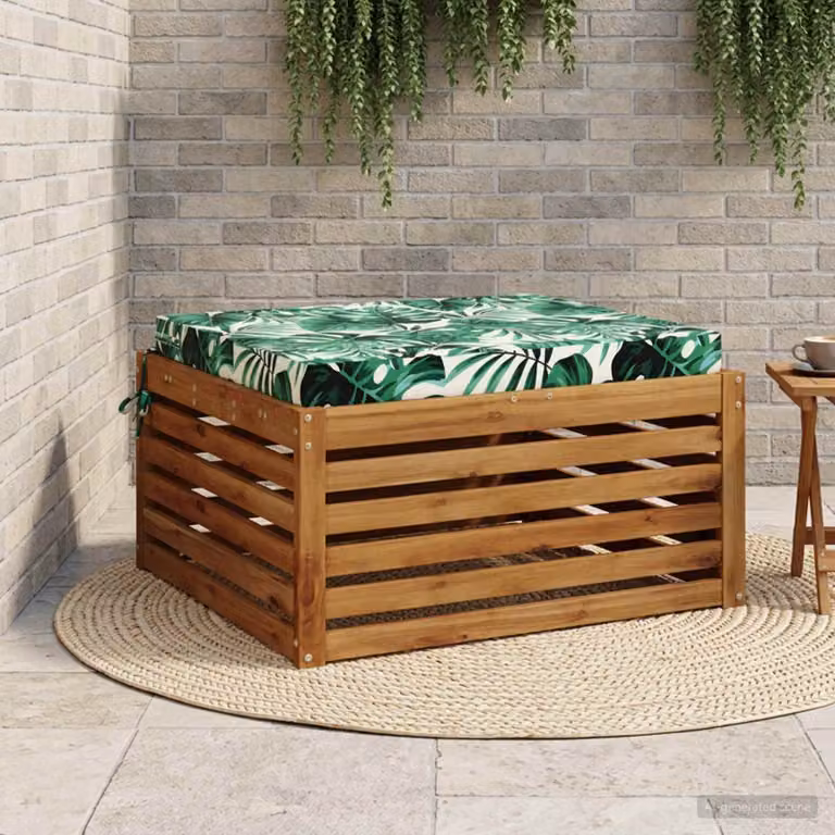 Cuscino per sedia vidaXL SOEST verde in poliestere con rivestimento lavabile e resistente ai raggi UV