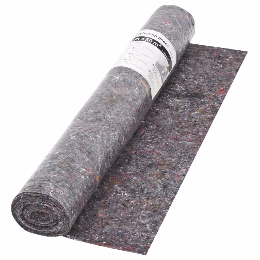 vidaXL Vello antiscivolo per pittori 50 m 180 g/m² Grigio