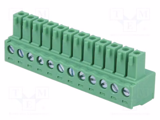 1 x Barra di contatto disattivabile, numero di poli: 12, passo: 3,81 mm, connettore, 250 V, 15EDGK-3.81-12P-14-00