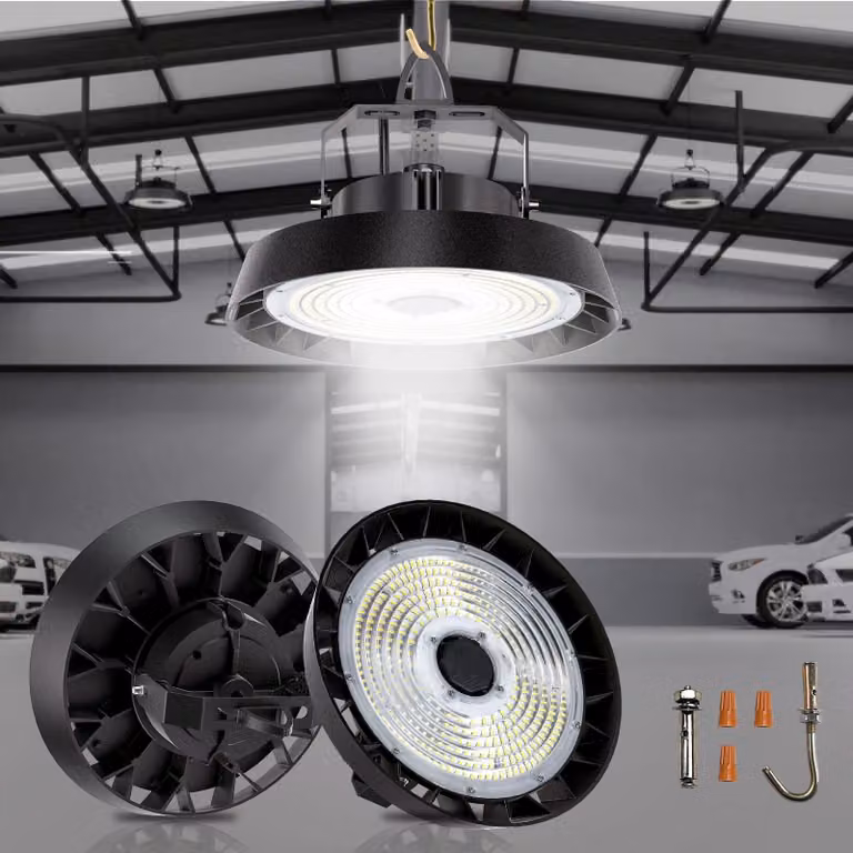 Fareto LED UFO da 150 W, 170 lm/W, luce bianca fredda, 5000 K, grado di protezione IP65