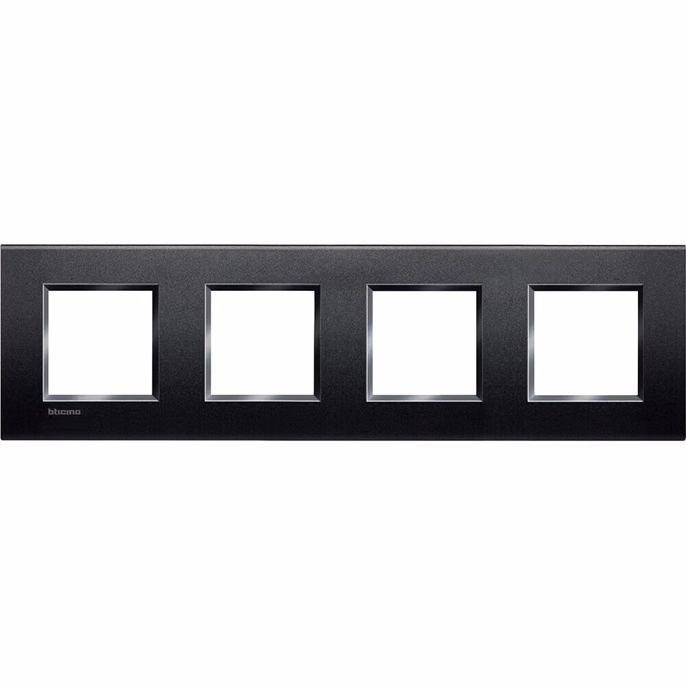 Blende Eckig 4x2 Modulo BTicino Living Light LNA4802M4BI Antracite