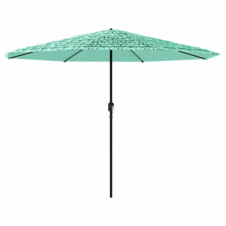 Ombrellone Giardino con Palo in Acciaio Verde 388x388x248 cm