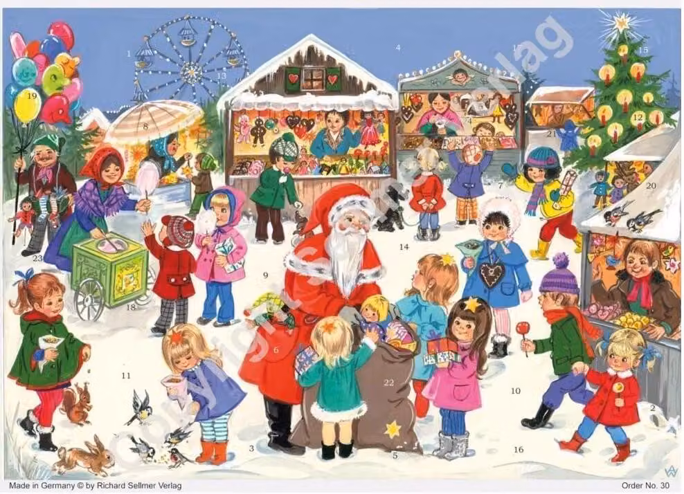 Calendario dell'Avvento n. 30: Mercatino di Natale, formato A4