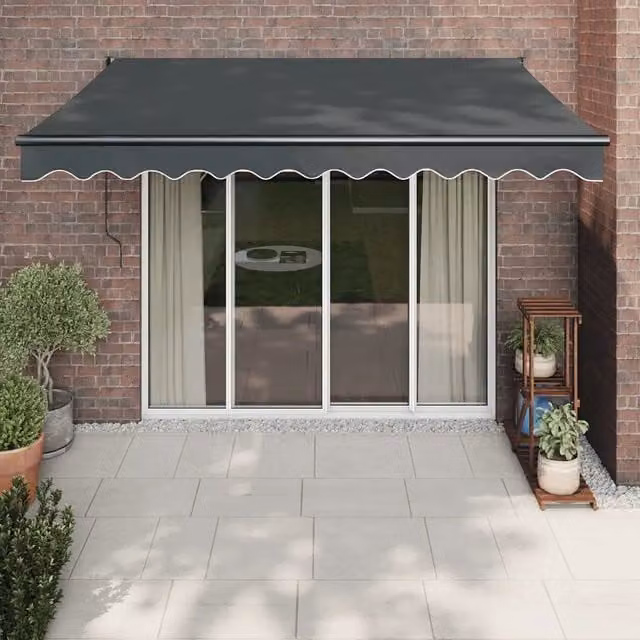 Tenda Sole Automatica Retrattile-Tenda parasole per balcone Antracite 3x2,5 m 897238