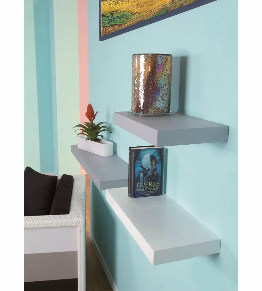 Mensola Little Fat Boy Argento 250 x 570 x 50 mm