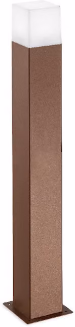 Gea Siattle Palo Outdoor Lampada da giardino a colonna in metallo bianco e marrone con attacco E27 e protezione IP44