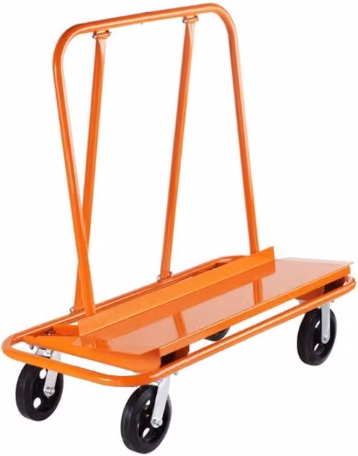 ALLINOX Carrello Portalastre Da Cantiere Trasportino Lastre 4 Ruote