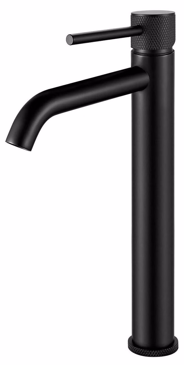 Miscelatore monocomando nero per lavabo, attacco G3/8, rubinetto da bagno
