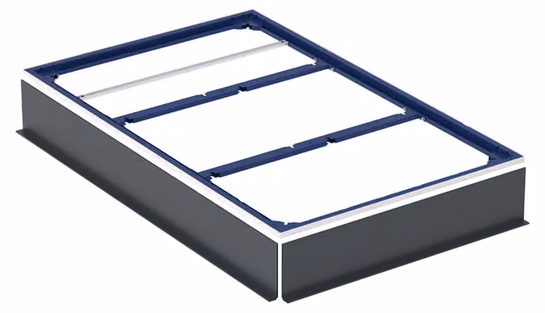 Geberit Duofix cadre d'installation pour surface de douche, pour dix pieds, 160x100cm, 551.525.00.1, 551.525.00.1