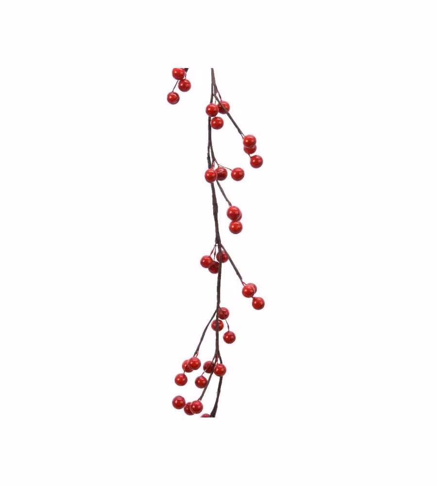 Ghirlanda bacche rosse 130cm
