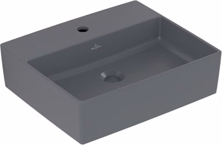 Villeroy & Boch Memento 2.0 lavabo à poser, 1 trou pour robinet, sans trop-plein, brut, 500x420mm, 4A0751i4, 4A0751i4