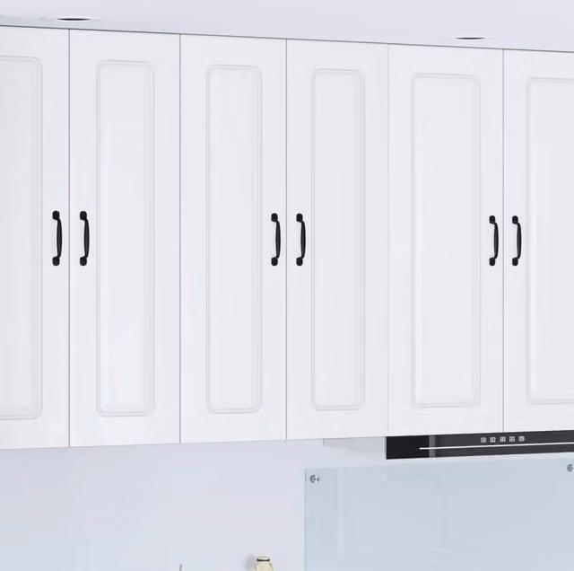 Armadio da cucina a parete vidaXL Bianco Lucido con ripiani interni L: 60 cm, P: 31 cm, H: 100 cm