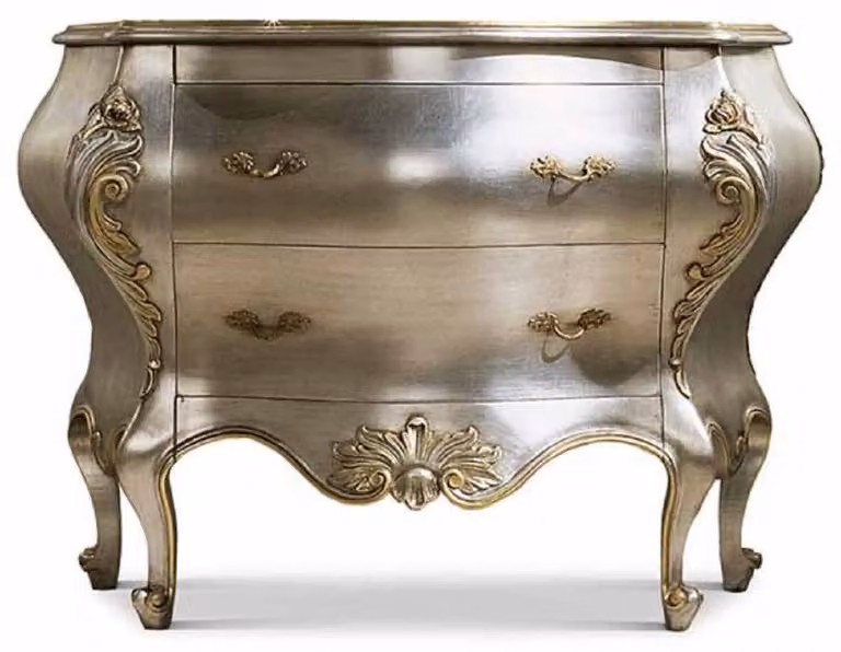 Casa Padrino cassettiera barocca argento/oro 127,5 cm - Italy