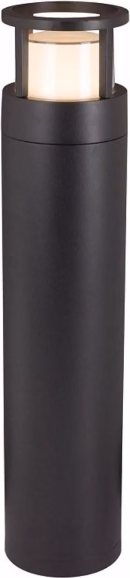 Casa Padrino Luce da esterno a LED nera Ø 10,8 x H. 50 cm - Luce da giardino resistente alle intemperie - Luce da patio - Illuminazione moderna da giardino e patio