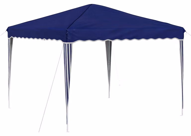 Tenda per feste a pop-up 288 x 288 x 245 cm Blu Tessuto Oxford