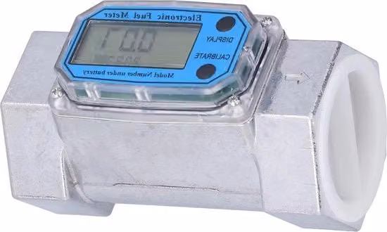 Misuratore di Flusso di Gas e Liquidi Digitale LLW-50 Colore Argento