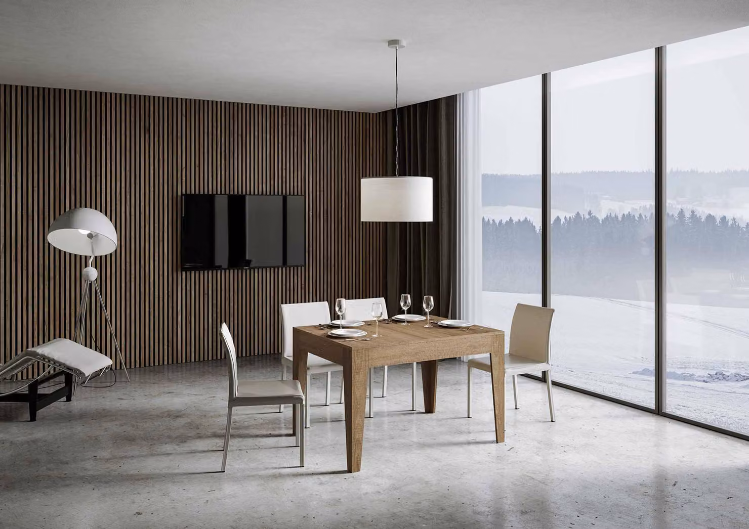 ITAMOBY - Tavolo allungabile 120/180x90 cm Cico quercia natura