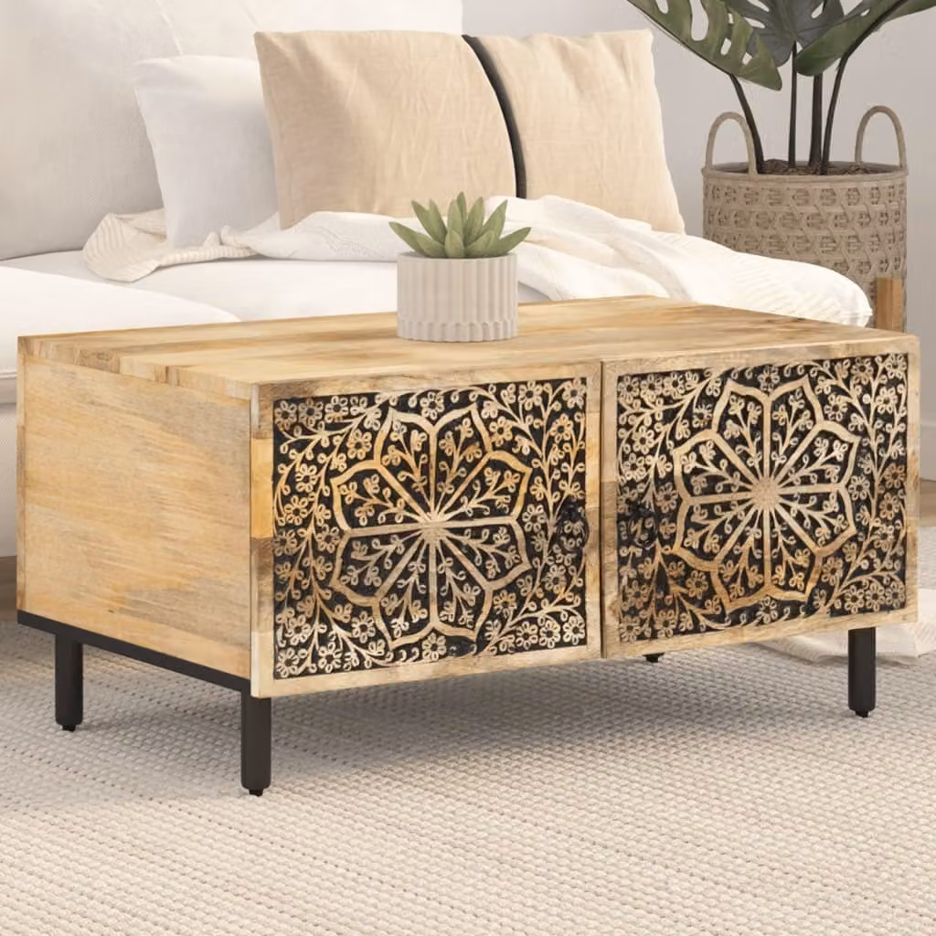 Maison Exclusive - Tavolino da caffè 80x50x40 cm, in legno massello di mango