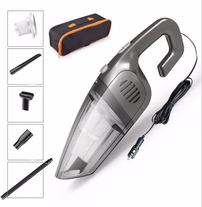 12v 120w 7000pa Wired Dry/wet Aspirapolvere portatile accendisigari Potente aspirazione grey_wire