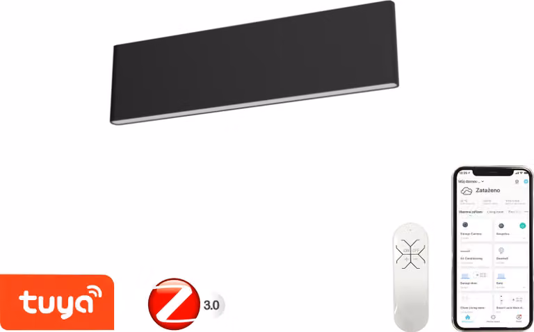 Immax NEO LISTON Applique intelligente 29cm 8W nero Zigbee 3.0