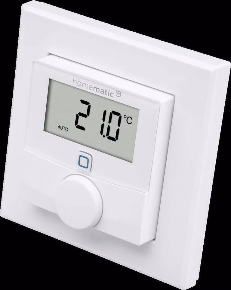 Termostato a filo Homematic IP con sensore di umidità, modello HmIPW-WTH